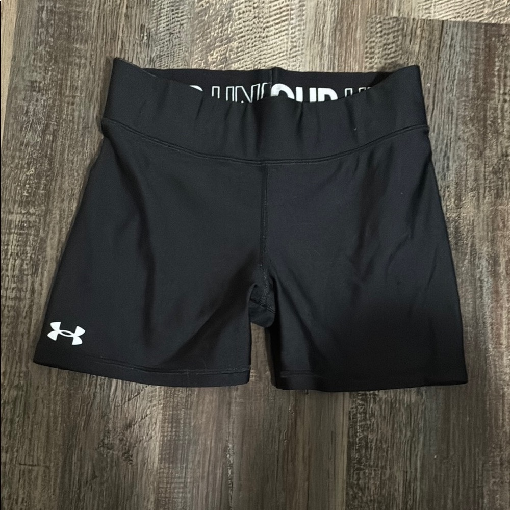 Under Armour Black Athletic Compression Shorts/spandex